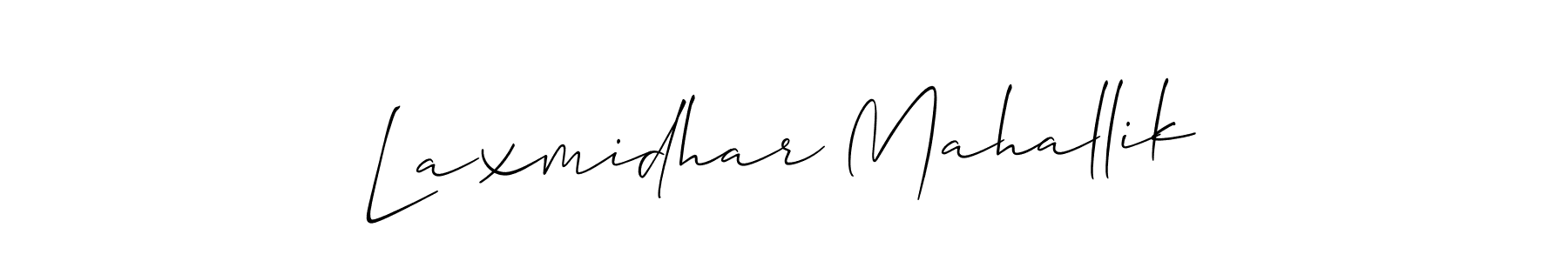 Create a beautiful signature design for name Laxmidhar Mahallik. With this signature (Allison_Script) fonts, you can make a handwritten signature for free. Laxmidhar Mahallik signature style 2 images and pictures png