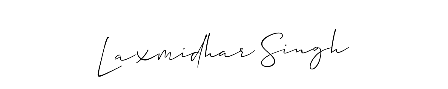 How to make Laxmidhar Singh name signature. Use Allison_Script style for creating short signs online. This is the latest handwritten sign. Laxmidhar Singh signature style 2 images and pictures png
