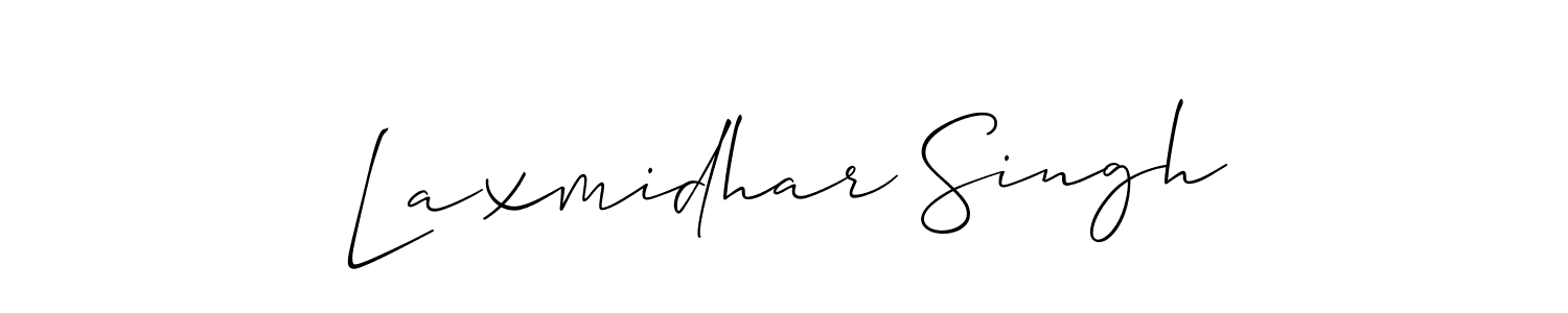 How to make Laxmidhar Singh name signature. Use Allison_Script style for creating short signs online. This is the latest handwritten sign. Laxmidhar Singh signature style 2 images and pictures png