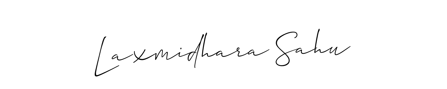Similarly Allison_Script is the best handwritten signature design. Signature creator online .You can use it as an online autograph creator for name Laxmidhara Sahu. Laxmidhara Sahu signature style 2 images and pictures png
