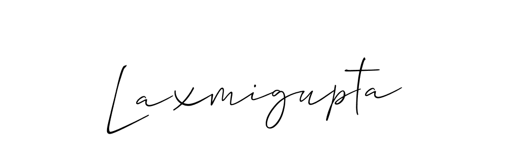 How to make Laxmigupta name signature. Use Allison_Script style for creating short signs online. This is the latest handwritten sign. Laxmigupta signature style 2 images and pictures png