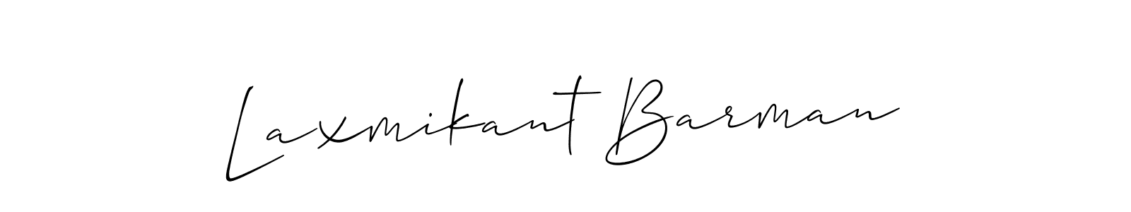 You should practise on your own different ways (Allison_Script) to write your name (Laxmikant Barman) in signature. don't let someone else do it for you. Laxmikant Barman signature style 2 images and pictures png