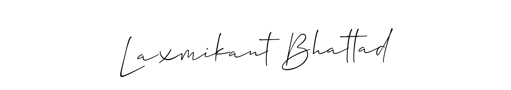 Design your own signature with our free online signature maker. With this signature software, you can create a handwritten (Allison_Script) signature for name Laxmikant Bhattad. Laxmikant Bhattad signature style 2 images and pictures png