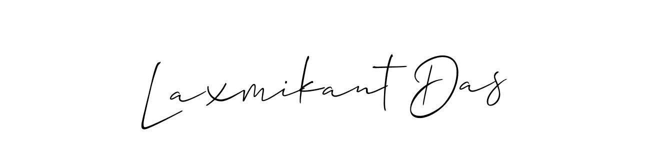 Use a signature maker to create a handwritten signature online. With this signature software, you can design (Allison_Script) your own signature for name Laxmikant Das. Laxmikant Das signature style 2 images and pictures png