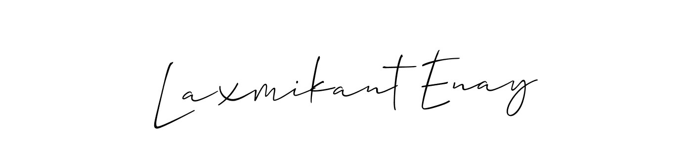 Check out images of Autograph of Laxmikant Enay name. Actor Laxmikant Enay Signature Style. Allison_Script is a professional sign style online. Laxmikant Enay signature style 2 images and pictures png
