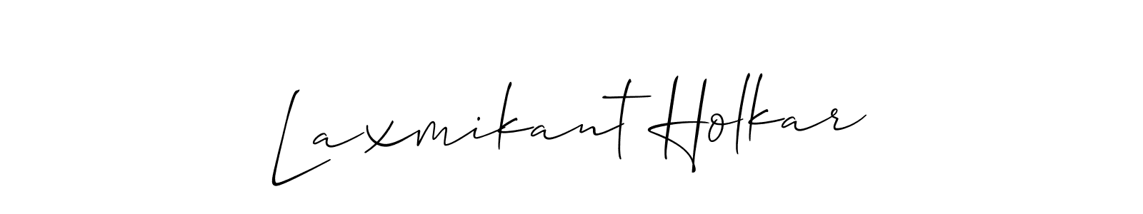 Laxmikant Holkar stylish signature style. Best Handwritten Sign (Allison_Script) for my name. Handwritten Signature Collection Ideas for my name Laxmikant Holkar. Laxmikant Holkar signature style 2 images and pictures png