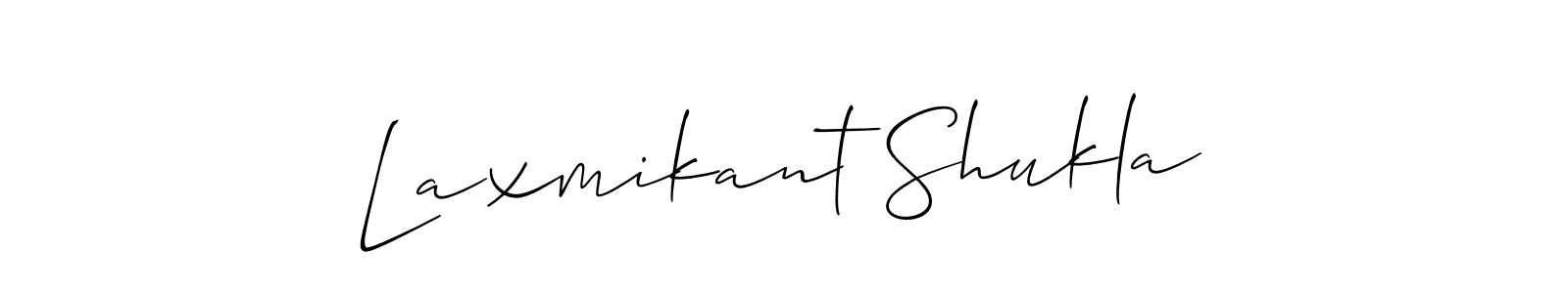 You can use this online signature creator to create a handwritten signature for the name Laxmikant Shukla. This is the best online autograph maker. Laxmikant Shukla signature style 2 images and pictures png