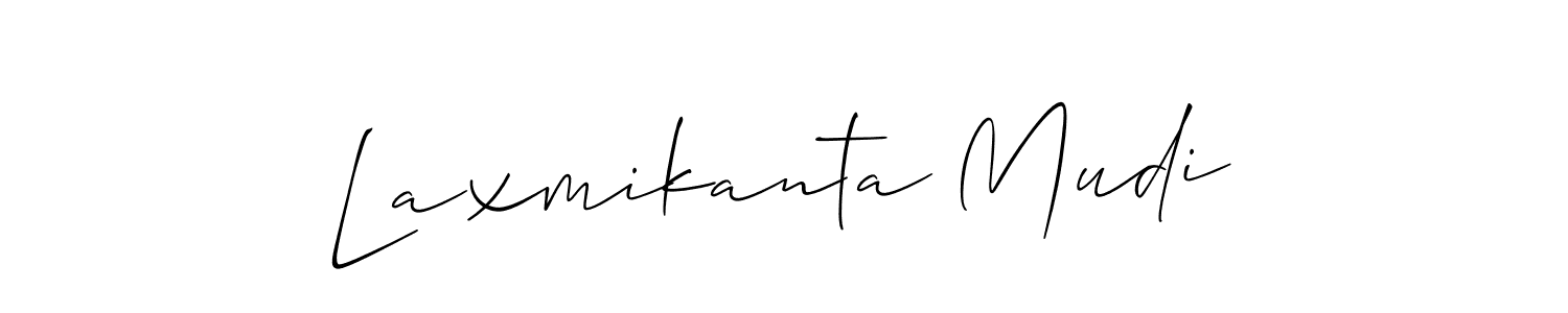 Also we have Laxmikanta Mudi name is the best signature style. Create professional handwritten signature collection using Allison_Script autograph style. Laxmikanta Mudi signature style 2 images and pictures png