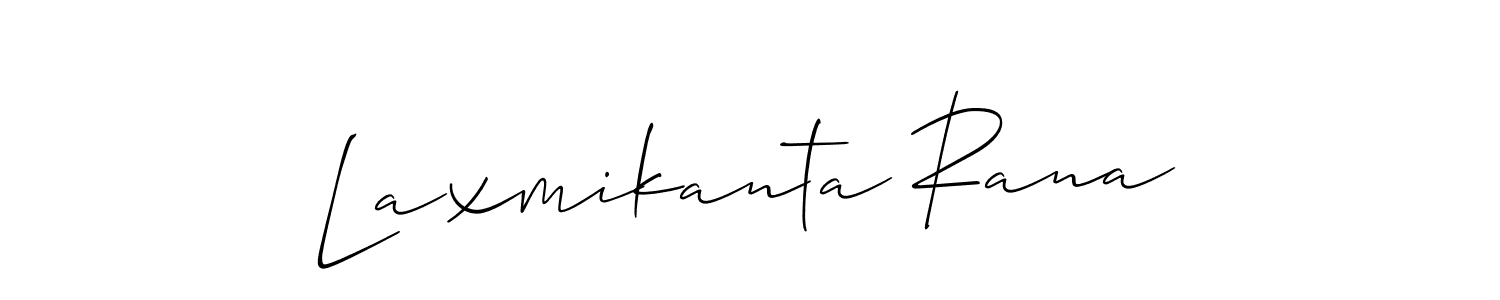 Make a beautiful signature design for name Laxmikanta Rana. With this signature (Allison_Script) style, you can create a handwritten signature for free. Laxmikanta Rana signature style 2 images and pictures png