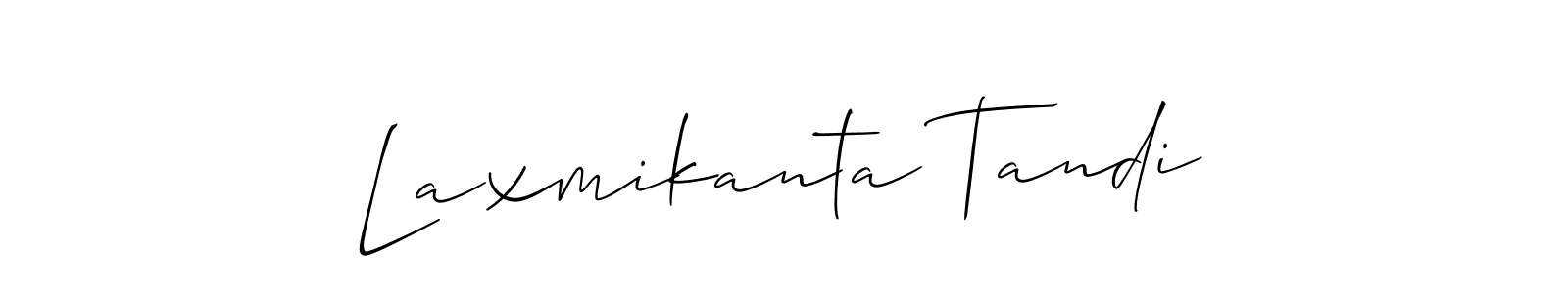 How to make Laxmikanta Tandi signature? Allison_Script is a professional autograph style. Create handwritten signature for Laxmikanta Tandi name. Laxmikanta Tandi signature style 2 images and pictures png