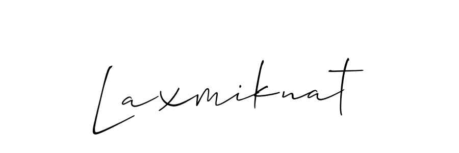 Design your own signature with our free online signature maker. With this signature software, you can create a handwritten (Allison_Script) signature for name Laxmiknat. Laxmiknat signature style 2 images and pictures png