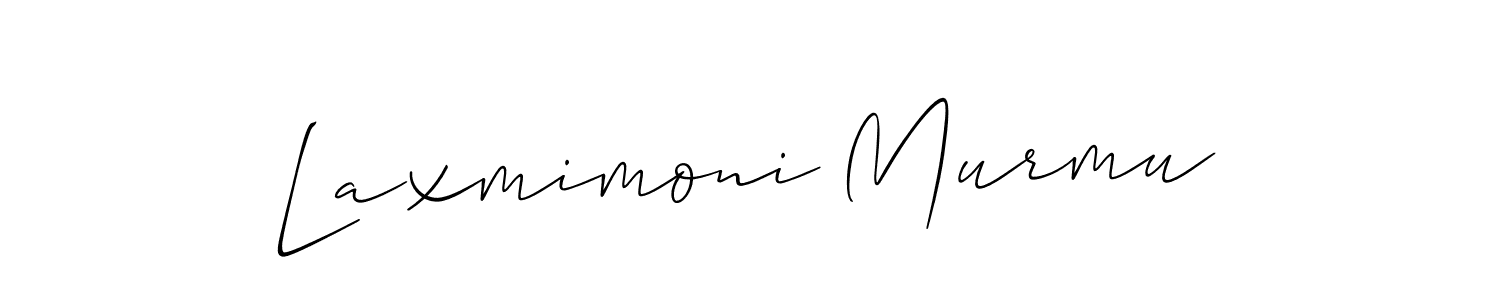 Allison_Script is a professional signature style that is perfect for those who want to add a touch of class to their signature. It is also a great choice for those who want to make their signature more unique. Get Laxmimoni Murmu name to fancy signature for free. Laxmimoni Murmu signature style 2 images and pictures png