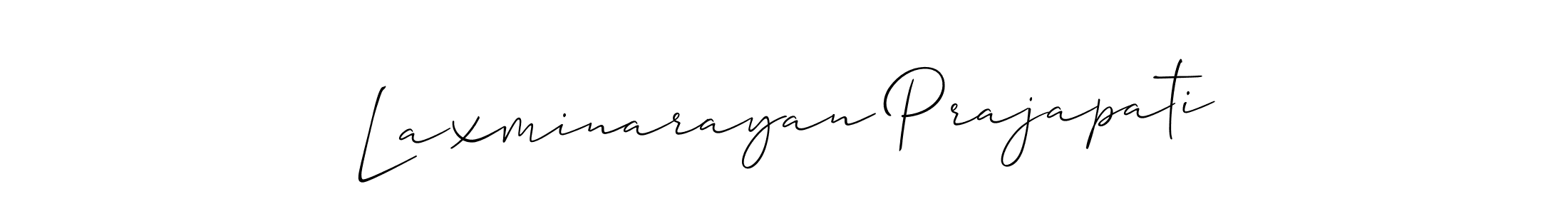 This is the best signature style for the Laxminarayan Prajapati name. Also you like these signature font (Allison_Script). Mix name signature. Laxminarayan Prajapati signature style 2 images and pictures png