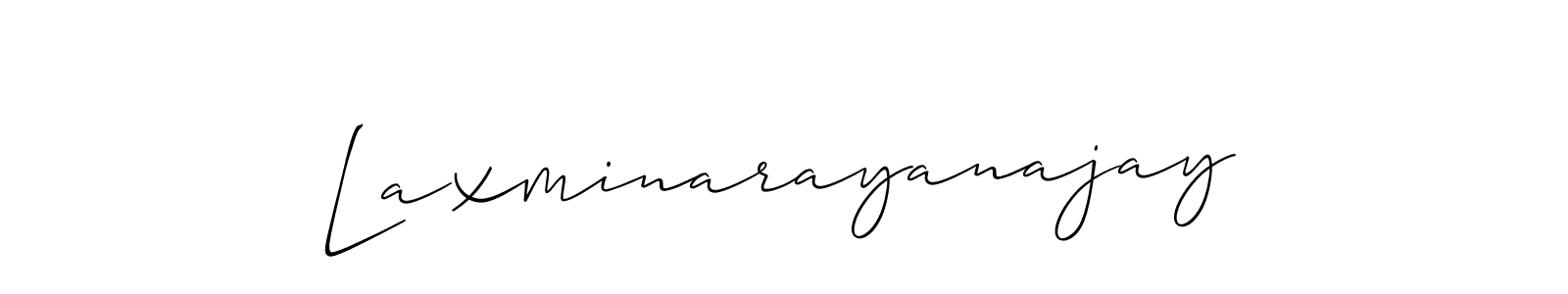 How to Draw Laxminarayanajay signature style? Allison_Script is a latest design signature styles for name Laxminarayanajay. Laxminarayanajay signature style 2 images and pictures png