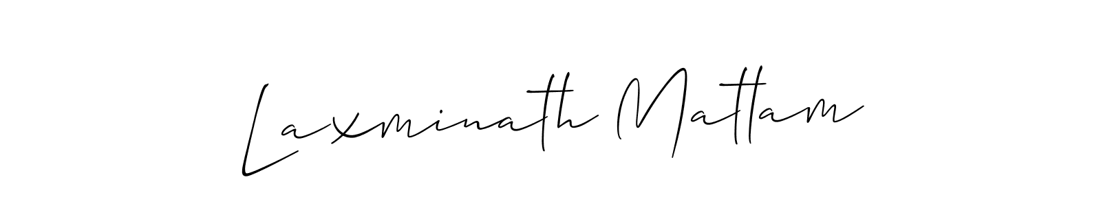 Laxminath Matlam stylish signature style. Best Handwritten Sign (Allison_Script) for my name. Handwritten Signature Collection Ideas for my name Laxminath Matlam. Laxminath Matlam signature style 2 images and pictures png