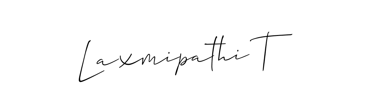 This is the best signature style for the Laxmipathi T name. Also you like these signature font (Allison_Script). Mix name signature. Laxmipathi T signature style 2 images and pictures png