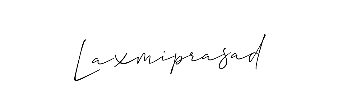 Make a beautiful signature design for name Laxmiprasad. With this signature (Allison_Script) style, you can create a handwritten signature for free. Laxmiprasad signature style 2 images and pictures png