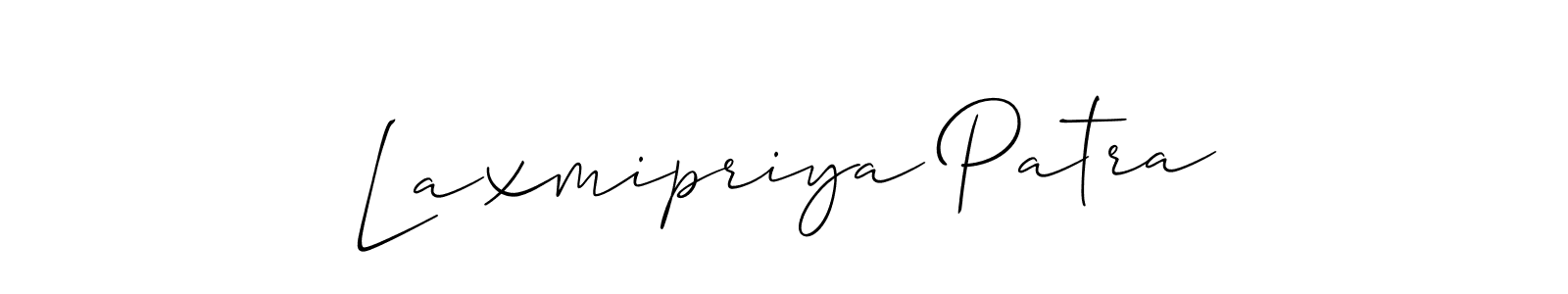 How to make Laxmipriya Patra signature? Allison_Script is a professional autograph style. Create handwritten signature for Laxmipriya Patra name. Laxmipriya Patra signature style 2 images and pictures png