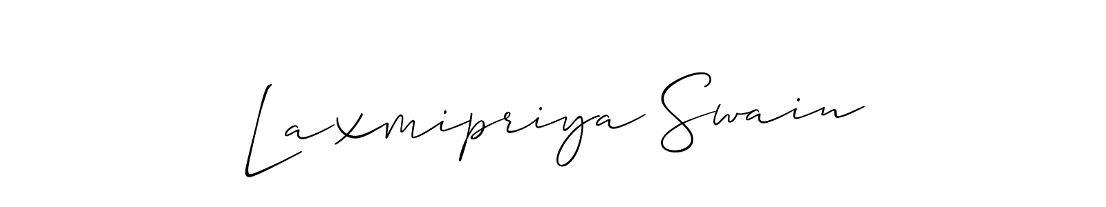 Also we have Laxmipriya Swain name is the best signature style. Create professional handwritten signature collection using Allison_Script autograph style. Laxmipriya Swain signature style 2 images and pictures png