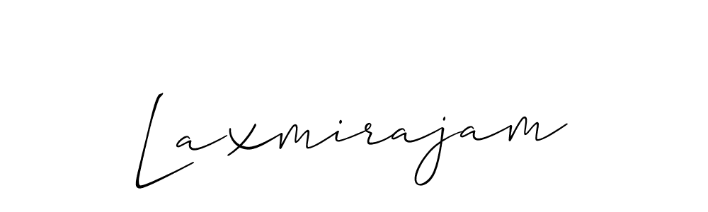 Also we have Laxmirajam name is the best signature style. Create professional handwritten signature collection using Allison_Script autograph style. Laxmirajam signature style 2 images and pictures png