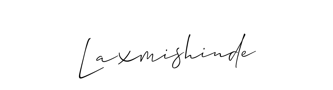 Laxmishinde stylish signature style. Best Handwritten Sign (Allison_Script) for my name. Handwritten Signature Collection Ideas for my name Laxmishinde. Laxmishinde signature style 2 images and pictures png