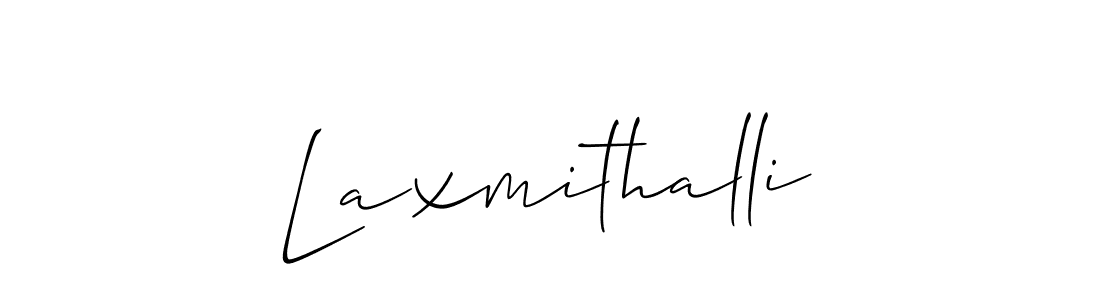 How to Draw Laxmithalli signature style? Allison_Script is a latest design signature styles for name Laxmithalli. Laxmithalli signature style 2 images and pictures png