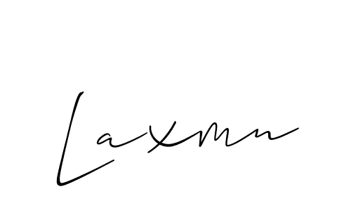 How to make Laxmn name signature. Use Allison_Script style for creating short signs online. This is the latest handwritten sign. Laxmn signature style 2 images and pictures png