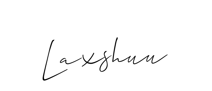 Similarly Allison_Script is the best handwritten signature design. Signature creator online .You can use it as an online autograph creator for name Laxshuu. Laxshuu signature style 2 images and pictures png