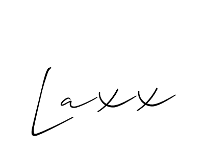 Laxx stylish signature style. Best Handwritten Sign (Allison_Script) for my name. Handwritten Signature Collection Ideas for my name Laxx. Laxx signature style 2 images and pictures png