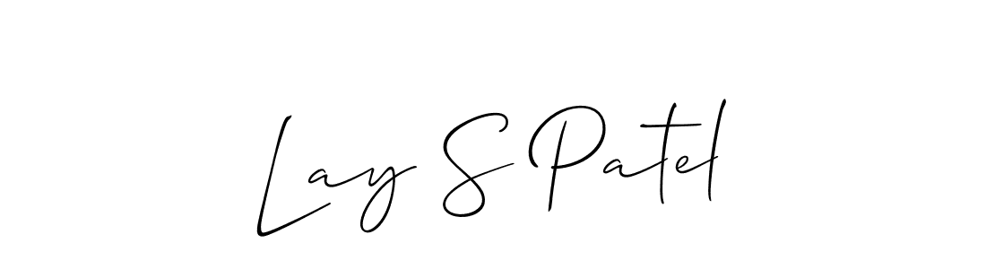 Once you've used our free online signature maker to create your best signature Allison_Script style, it's time to enjoy all of the benefits that Lay S Patel name signing documents. Lay S Patel signature style 2 images and pictures png