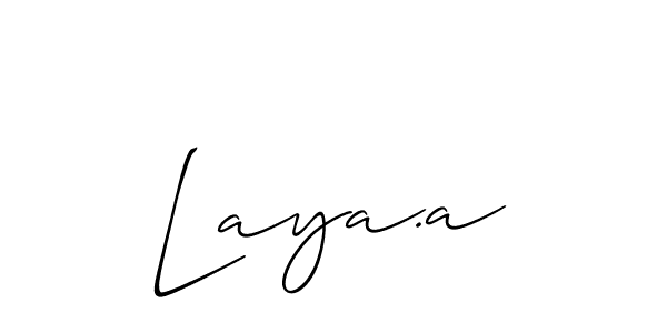 Here are the top 10 professional signature styles for the name Laya.a. These are the best autograph styles you can use for your name. Laya.a signature style 2 images and pictures png