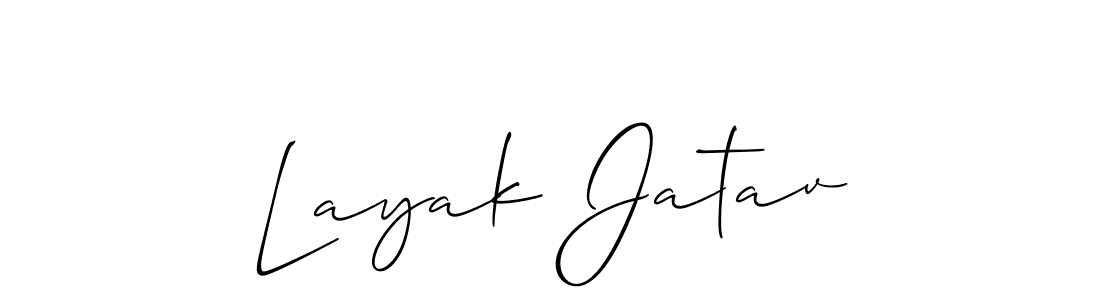 Make a beautiful signature design for name Layak Jatav. Use this online signature maker to create a handwritten signature for free. Layak Jatav signature style 2 images and pictures png