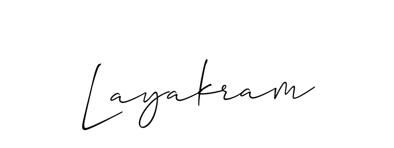 Make a short Layakram signature style. Manage your documents anywhere anytime using Allison_Script. Create and add eSignatures, submit forms, share and send files easily. Layakram signature style 2 images and pictures png