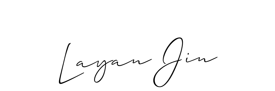 Best and Professional Signature Style for Layan Jin. Allison_Script Best Signature Style Collection. Layan Jin signature style 2 images and pictures png