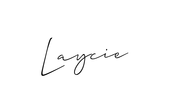 The best way (Allison_Script) to make a short signature is to pick only two or three words in your name. The name Laycie include a total of six letters. For converting this name. Laycie signature style 2 images and pictures png