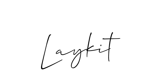 Also we have Laykit name is the best signature style. Create professional handwritten signature collection using Allison_Script autograph style. Laykit signature style 2 images and pictures png