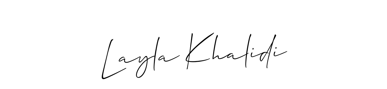 See photos of Layla Khalidi official signature by Spectra . Check more albums & portfolios. Read reviews & check more about Allison_Script font. Layla Khalidi signature style 2 images and pictures png