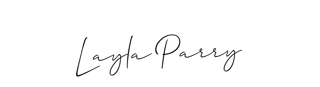 if you are searching for the best signature style for your name Layla Parry. so please give up your signature search. here we have designed multiple signature styles  using Allison_Script. Layla Parry signature style 2 images and pictures png