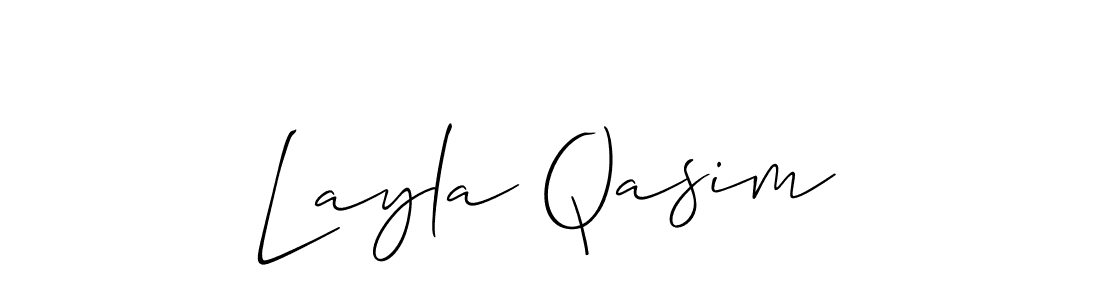 Also we have Layla Qasim name is the best signature style. Create professional handwritten signature collection using Allison_Script autograph style. Layla Qasim signature style 2 images and pictures png