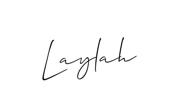 How to make Laylah name signature. Use Allison_Script style for creating short signs online. This is the latest handwritten sign. Laylah signature style 2 images and pictures png