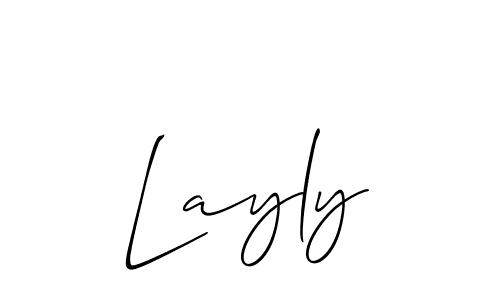 Best and Professional Signature Style for Layly. Allison_Script Best Signature Style Collection. Layly signature style 2 images and pictures png