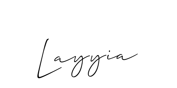 Make a beautiful signature design for name Layyia. Use this online signature maker to create a handwritten signature for free. Layyia signature style 2 images and pictures png