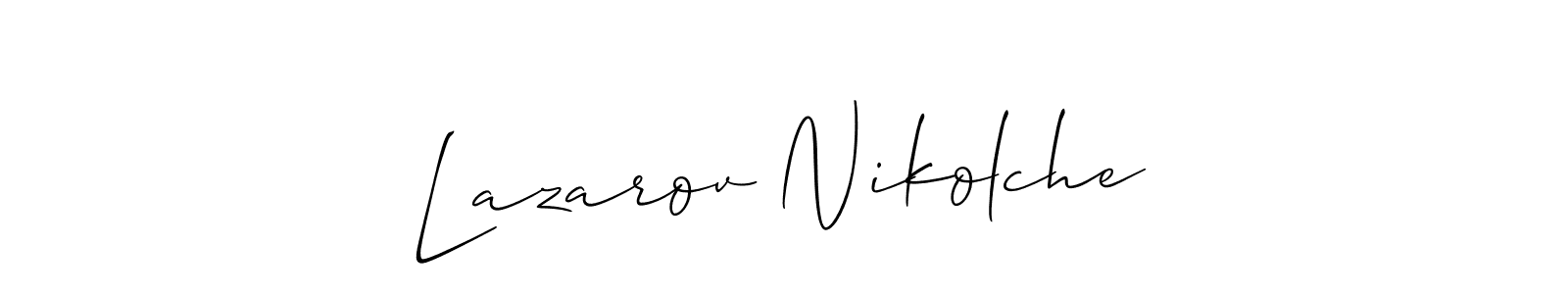 Best and Professional Signature Style for Lazarov Nikolche. Allison_Script Best Signature Style Collection. Lazarov Nikolche signature style 2 images and pictures png