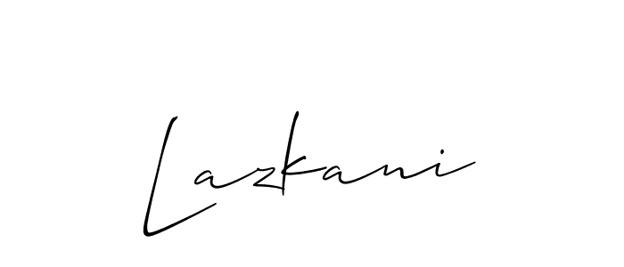 Also we have Lazkani name is the best signature style. Create professional handwritten signature collection using Allison_Script autograph style. Lazkani signature style 2 images and pictures png