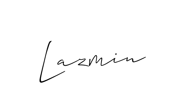 Lazmin stylish signature style. Best Handwritten Sign (Allison_Script) for my name. Handwritten Signature Collection Ideas for my name Lazmin. Lazmin signature style 2 images and pictures png