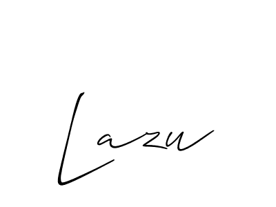 Also You can easily find your signature by using the search form. We will create Lazu name handwritten signature images for you free of cost using Allison_Script sign style. Lazu signature style 2 images and pictures png