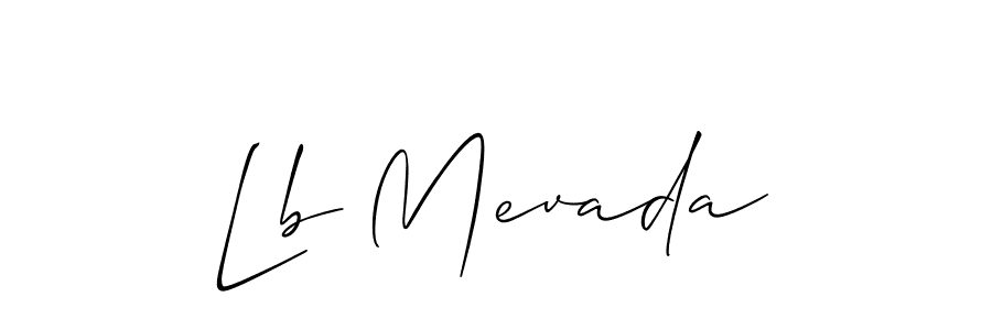 Make a beautiful signature design for name Lb Mevada. Use this online signature maker to create a handwritten signature for free. Lb Mevada signature style 2 images and pictures png