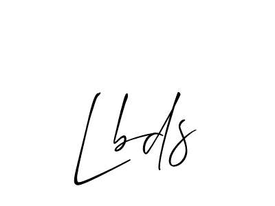 How to make Lbds signature? Allison_Script is a professional autograph style. Create handwritten signature for Lbds name. Lbds signature style 2 images and pictures png