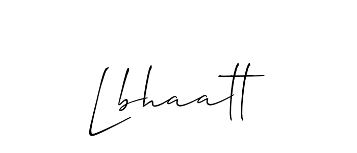 How to make Lbhaatt signature? Allison_Script is a professional autograph style. Create handwritten signature for Lbhaatt name. Lbhaatt signature style 2 images and pictures png