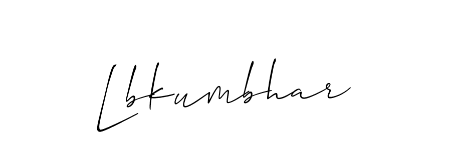 Make a beautiful signature design for name Lbkumbhar. Use this online signature maker to create a handwritten signature for free. Lbkumbhar signature style 2 images and pictures png